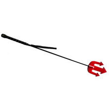 Load image into Gallery viewer, Rouge Leather Devil Riding Crop Red
